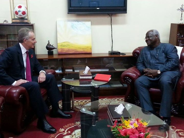 President Koroma Hosts Former British Prime Minister Tony Blair