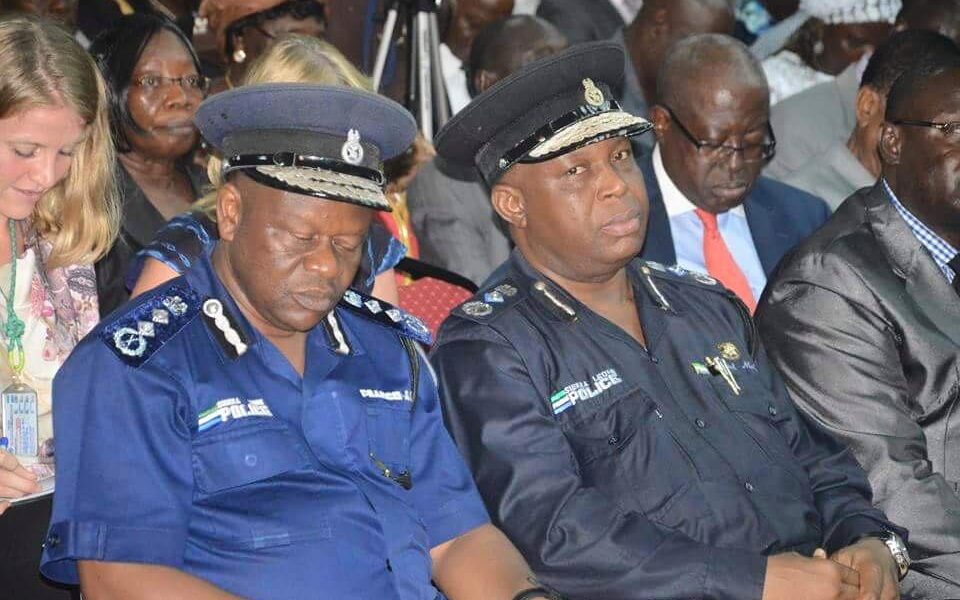 Sierra Leone’s IGP Munu And Frank Kargbo Spotted Sleeping on Duty