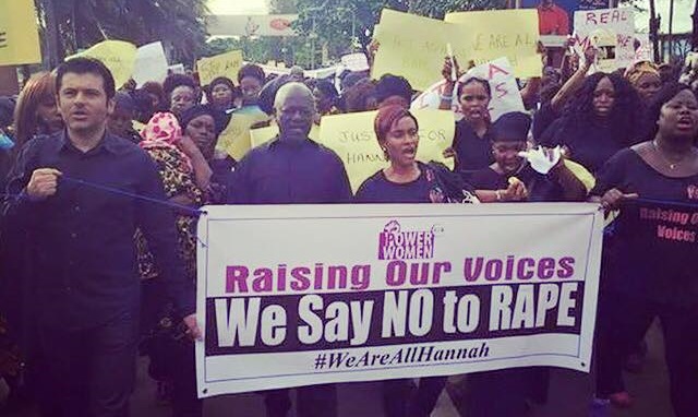 Nasser Ayoub, Others’ Lead Protest Against Women Rape in Freetown