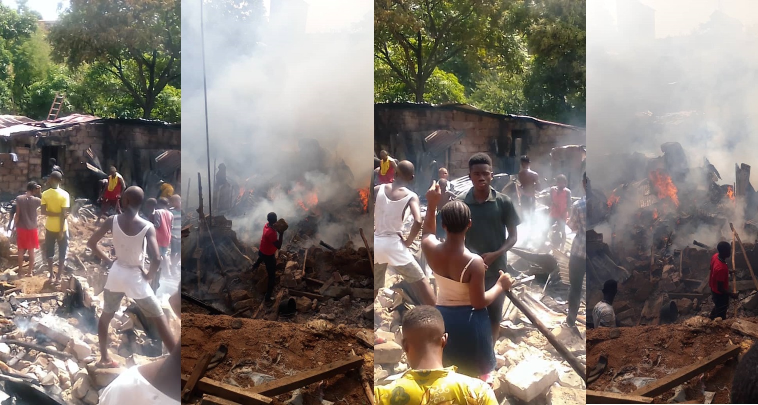 BREAKING: Serious Fire Outbreak at Tengbeh Town in Freetown, Sierra Leone