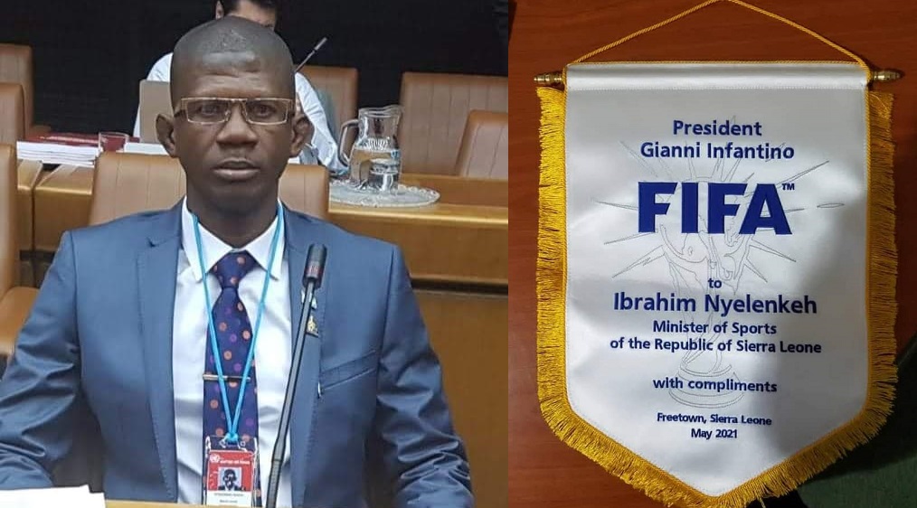 Sierra Leone’s Sport Minister, Ibrahim Nyelenkeh Receives Special Compliment From FIFA President