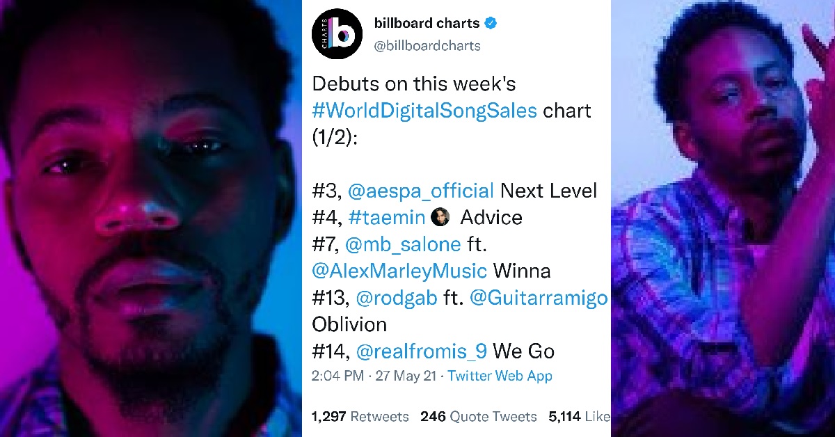 Sierra Leonean Artiste And Music Producer, MB Salone Debuts on Billboard Top 10 Charts