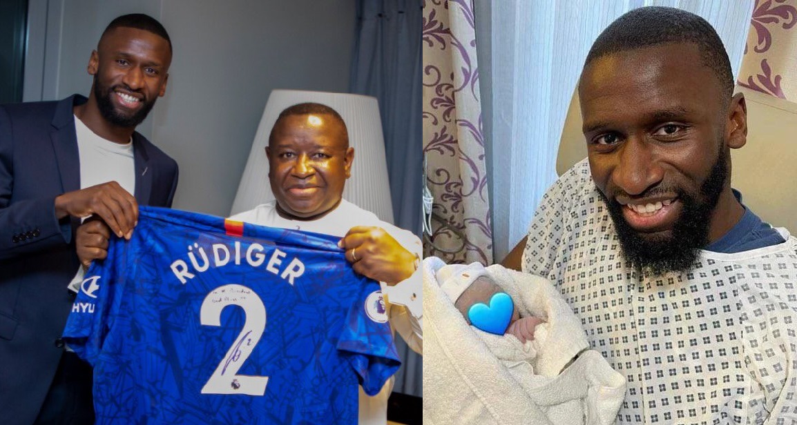 Few Days After Winning Champions League, Sierra Leonean Chelsea Star, Rudiger Welcomes Baby Girl