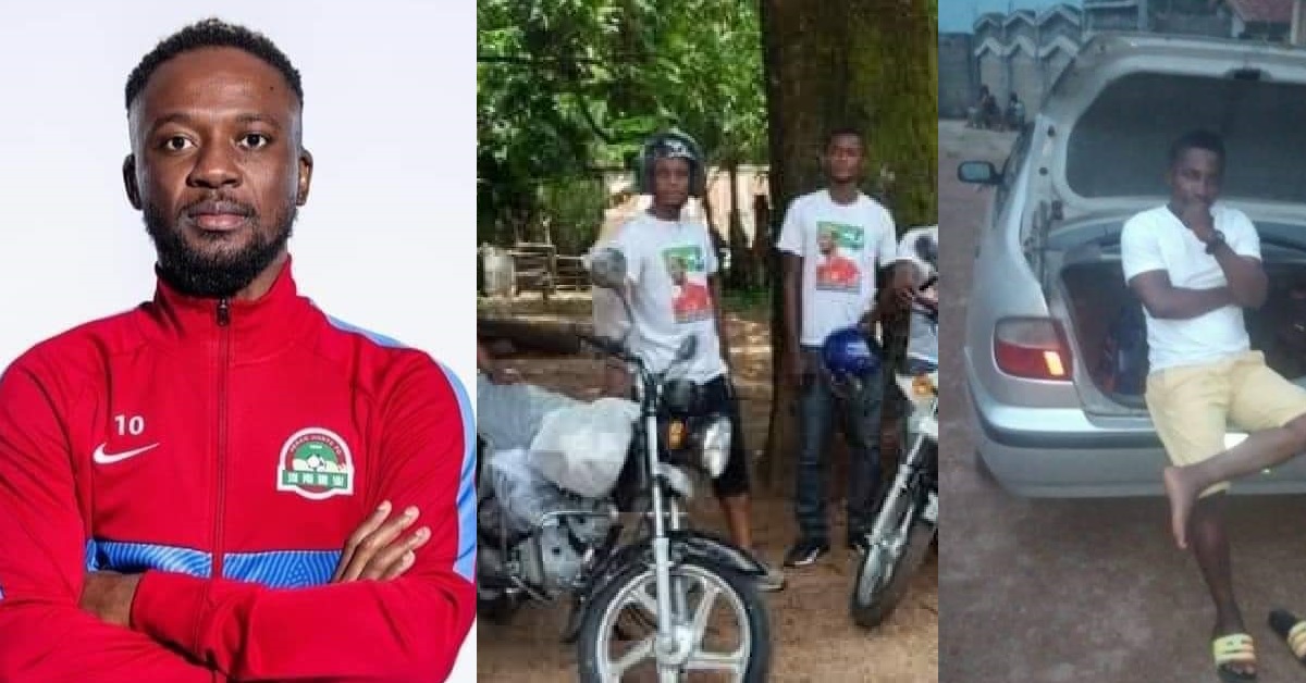 Mohamed Buya Turay Donates Four Motorbikes And a Vehicle to The Youths of Magburaka
