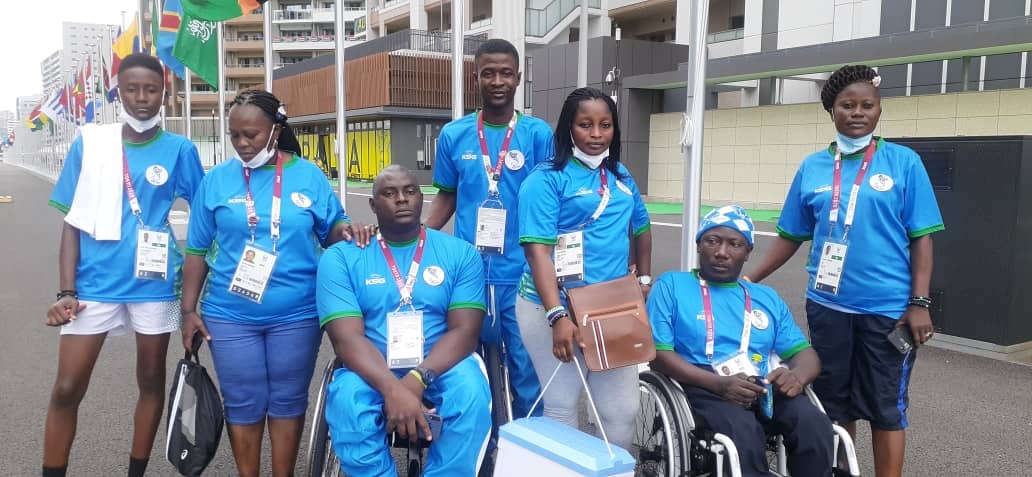 Sierra Leone Paralympic Team Arrive in Tokyo Game Village