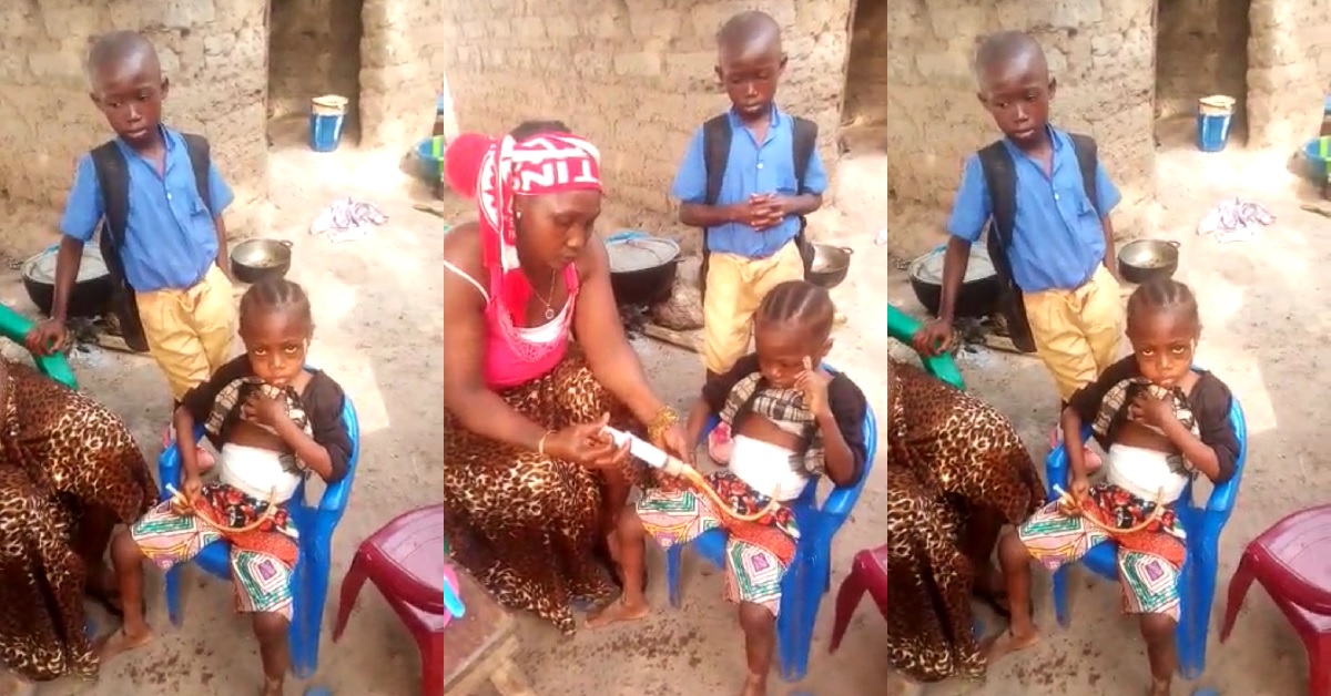 Motherless Sierra Leonean Girl Who Feeds Through Syringe Cries For Medical Help