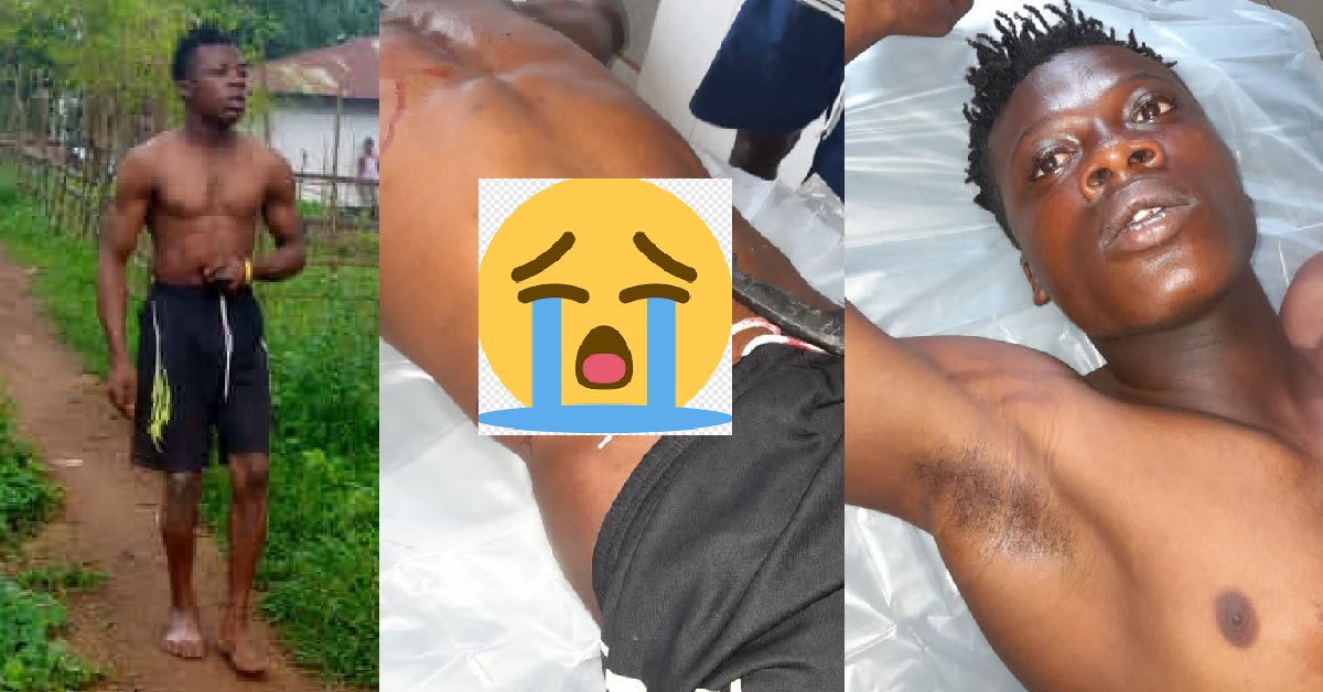 Sierra Leonean Man Stabs Himself Because His Girlfriend Broke Up With Him (Video)