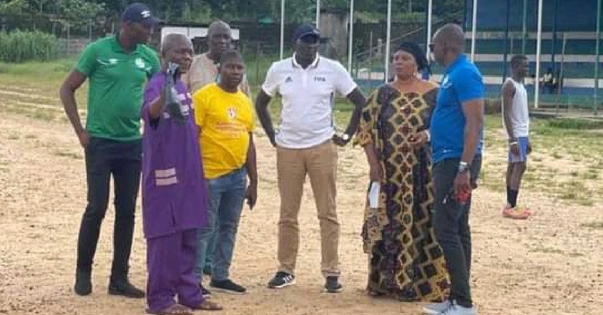 FIFA Development Manager Visits Bo City to Inspect One of The Proposed SLFA Artificial Turf Project Site