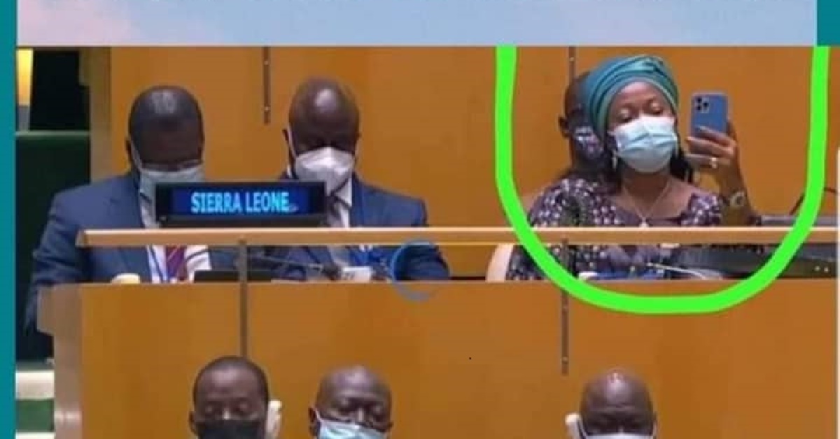 Was Fatima Bio “TikToking” at United Nations General Assembly?