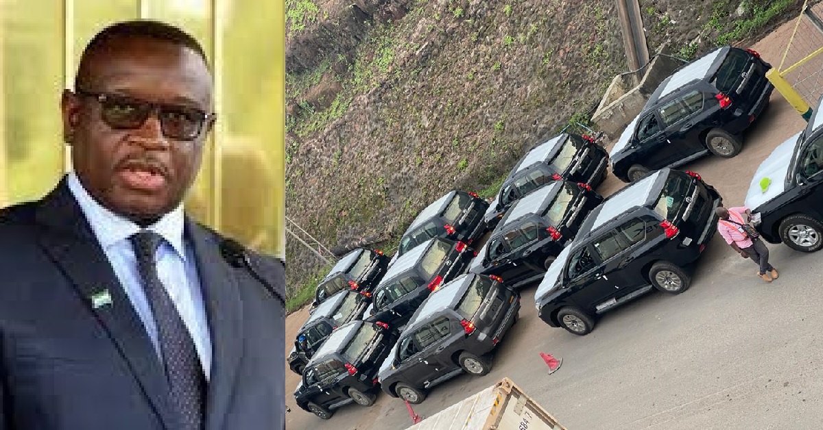 President Bio Takes Delivery of Multiple Toyota Land Cruiser Jeeps to be Donated to Sierra Leone Paramount Chiefs