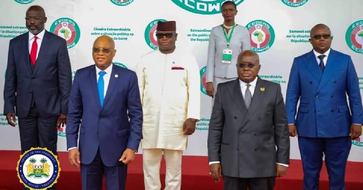 President Bio Attends ECOWAS Extraordinary Summit on Guinea