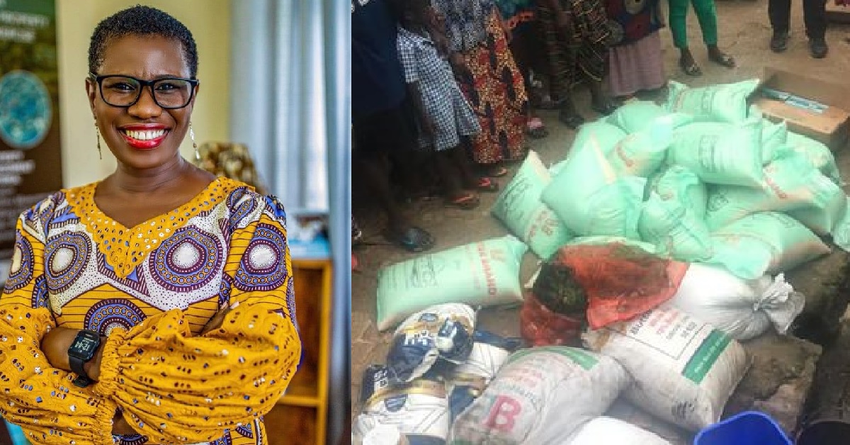 Mayor of Freetown, Yvonne Aki-Sawyerr Donates Bags of Rice And Other Items to Fire Disaster Victims in Freetown
