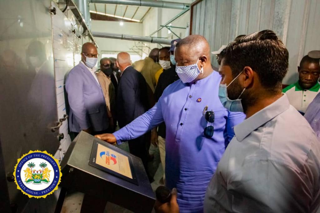 President Bio Commissions Sierra Leone’s First Ever Cocoa Processing Factory in Kenema With Annual Capacity of 4,000 Metric Tons