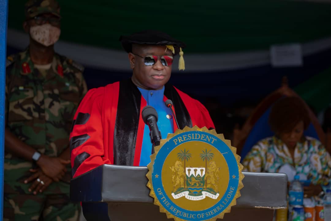 President Julius Maada Bio Inaugurates Eastern Technical University Court, Decorates First Chancellor