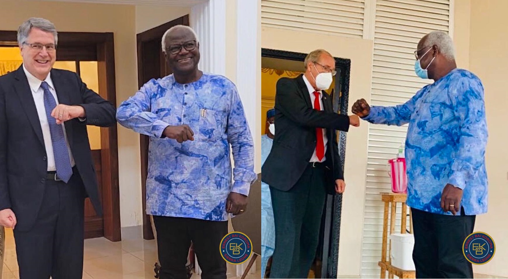 EU And US Ambassador to Sierra Leone Engage Ex-President Koroma