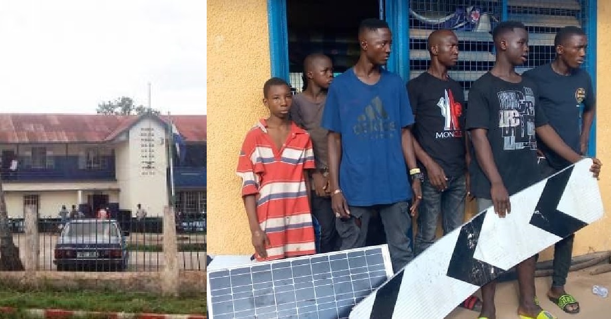 Police Arrests Five Suspects For Stealing Solar Panels