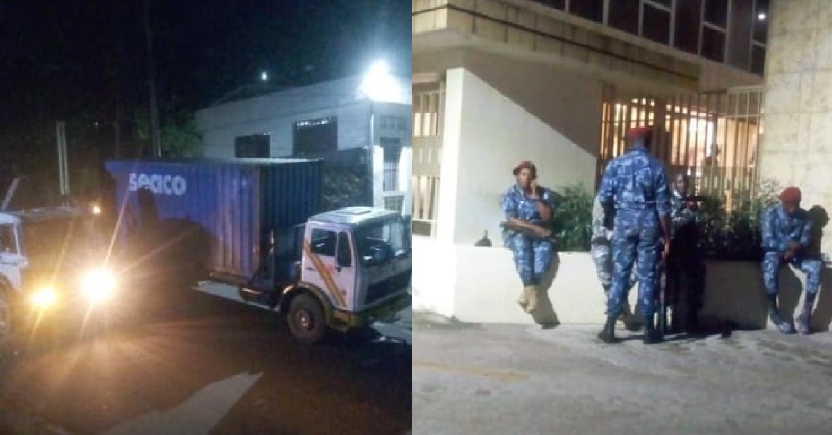 BREAKING: Sierra Leone Government Offloads 8 Containers of Money