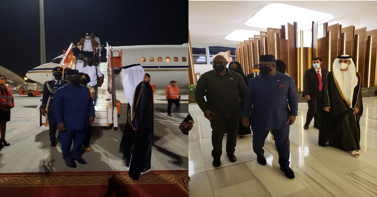 President Maada Bio Arrives in Dubai For EXPO 2020