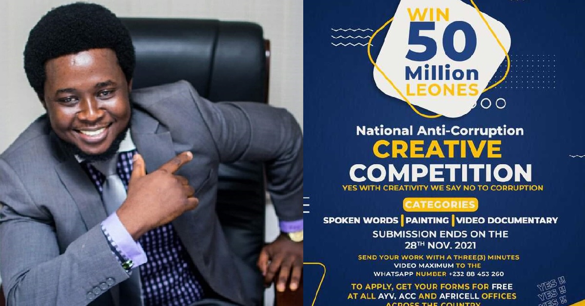 ACC’s Ben Kaifala Announces Le50Million Star Price in The Anti-Corruption Creative Arts Competition