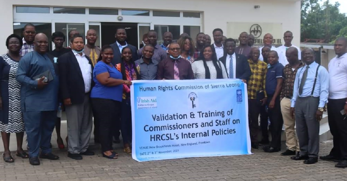 Sierra Leone Human Rights Commission Reviews HR Manual and Other Policies