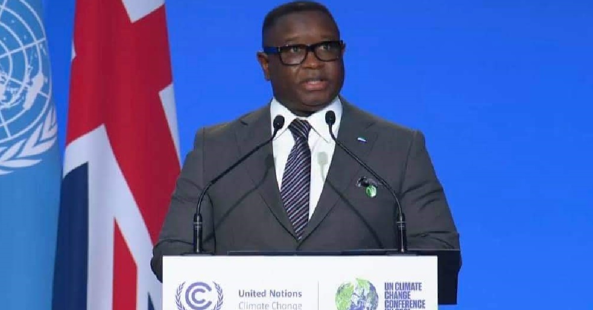 “It’s Not Easy to be Green, But in Sierra Leone, We Are Determined to be Green” – President Bio Speaks at The COP26 Global Climate Summit in Glasgow