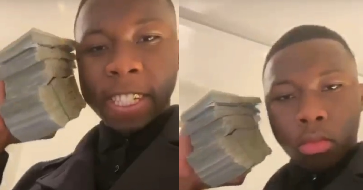 President Bio’s Son Flaunts Dollars And Hard Currency on Social Media