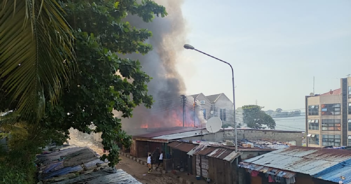 BREAKING: Another Fire Outbreak at Government wharf in Freetown