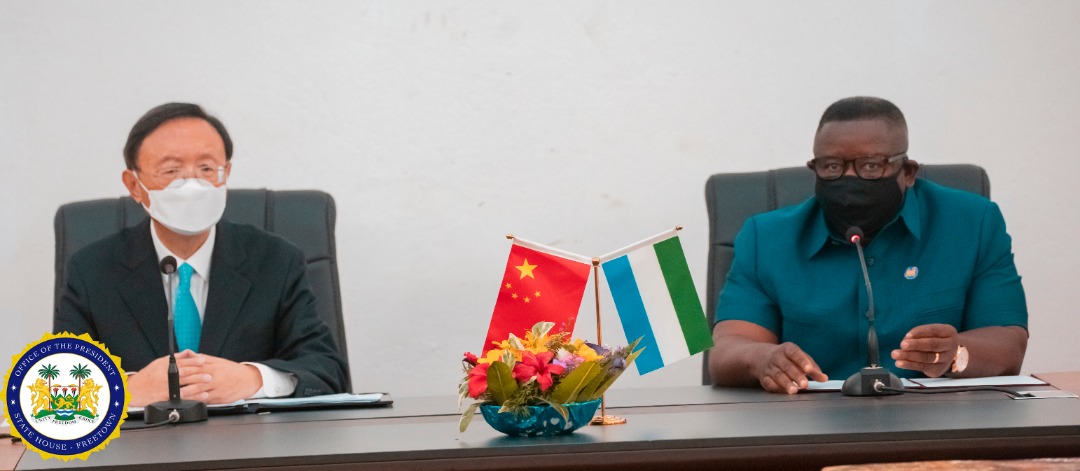 Special Representative of President Xi Jinping of China Pays Courtesy Call on President Julius Maada Bio