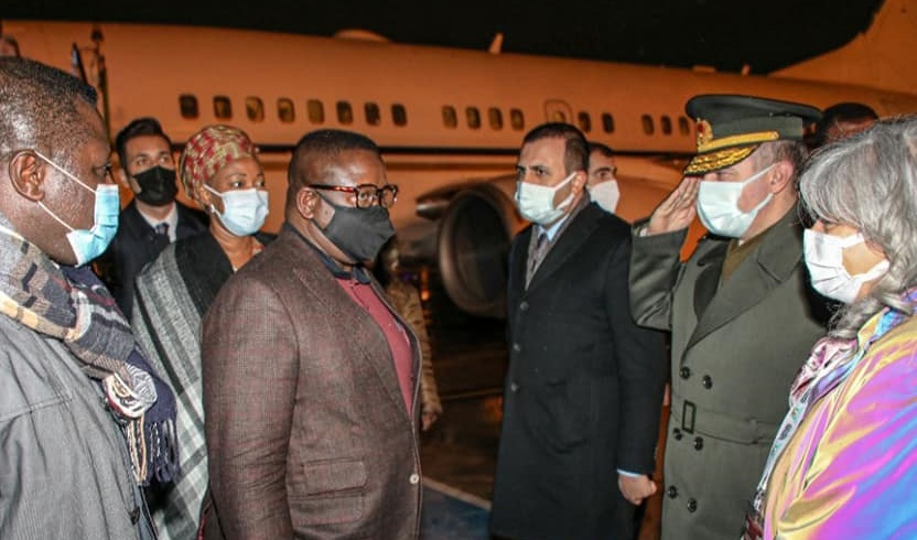 PHOTOS: President Bio And First Lady Fatima Arrive in Istanbul For Turkey-Africa Partnership Summit