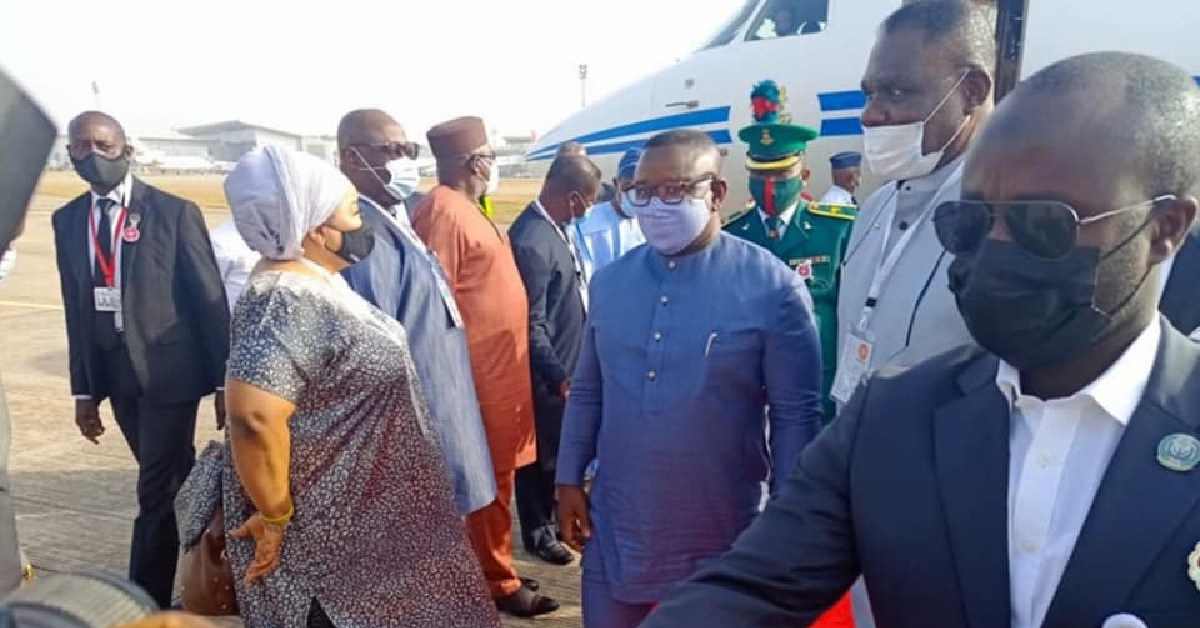 President Bio Arrives in Nigeria to Attend Ordinary Session of the ECOWAS