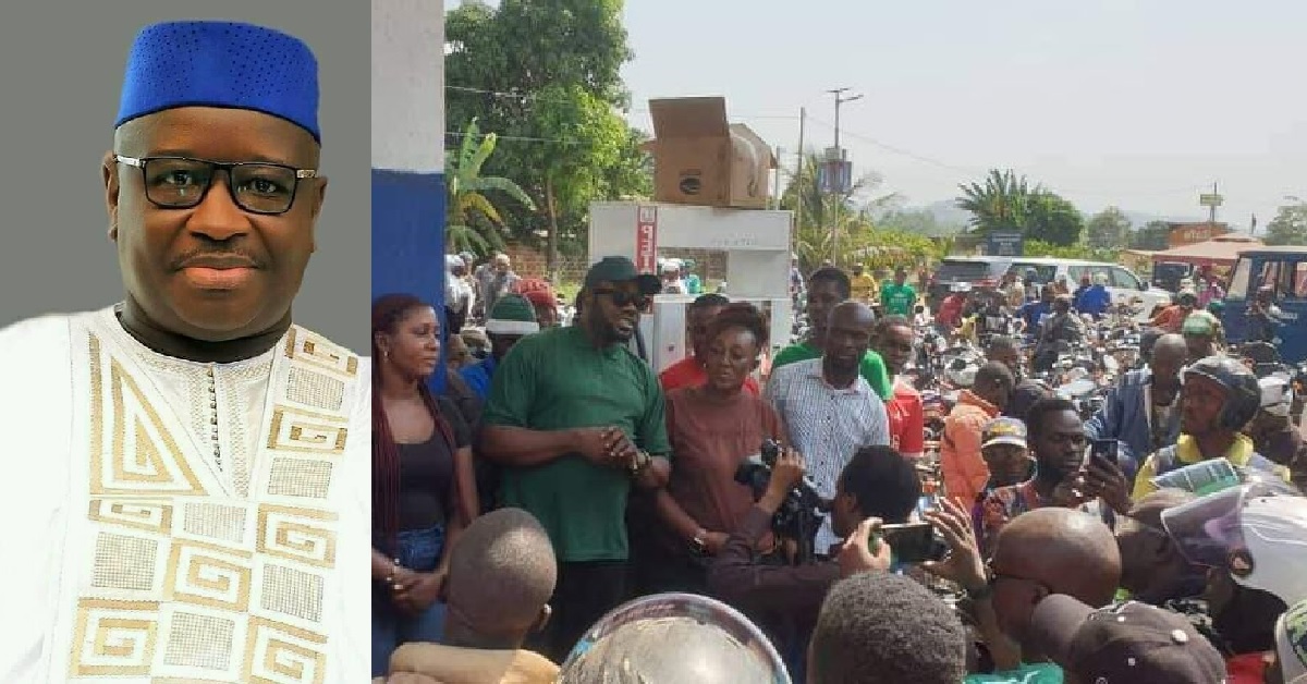 President Bio Gives Fuel to Kenema Bike Riders as Christmas Gift