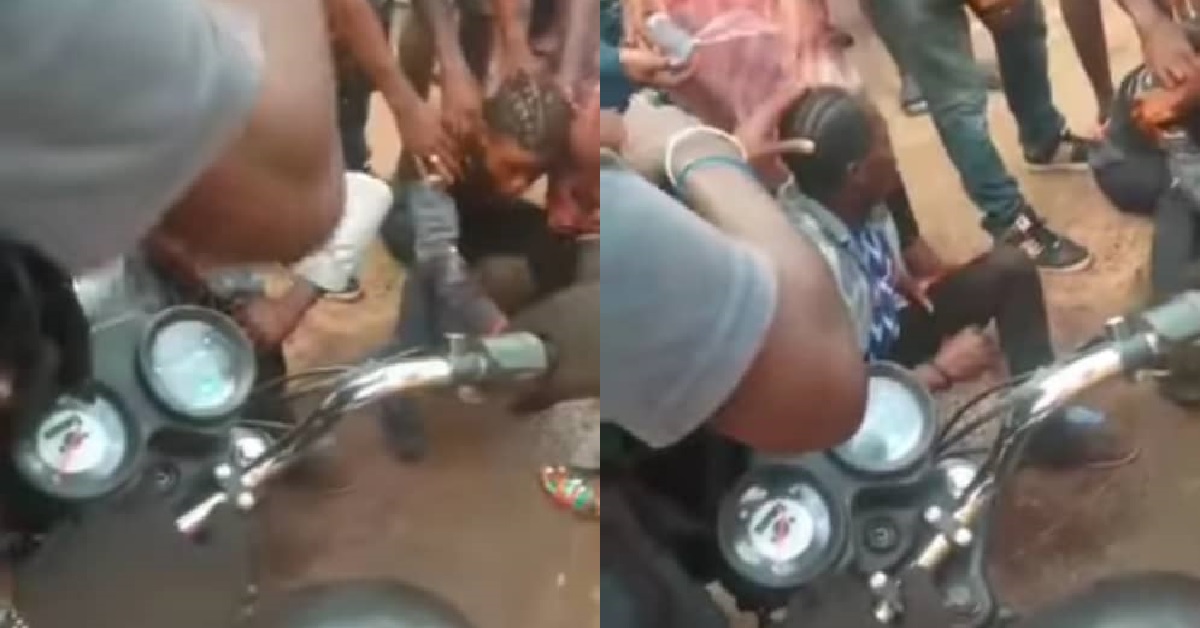 Drama in Freetown as Men Shrieks in Pain After Eating at a Local Restaurant (Video)