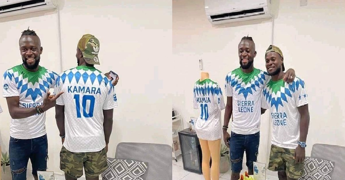 Kei Kamara Unveils New Leone Stars Supporters’ Jerseys