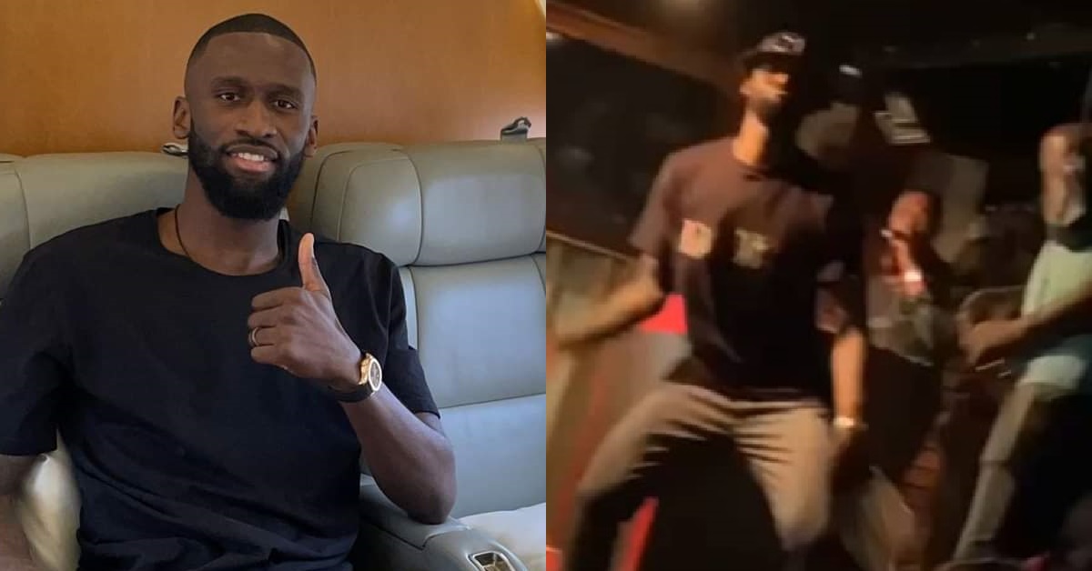 Chelsea Defender, Atonio Rudiger Spotted Dancing to Nigerian Music in a Club (Video)