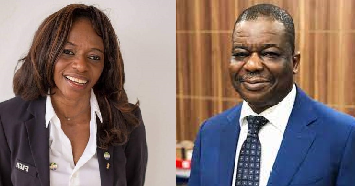 Former SLFA Boss Isha Johansen Reconciles With Benin FA President Mathurin De Chacus