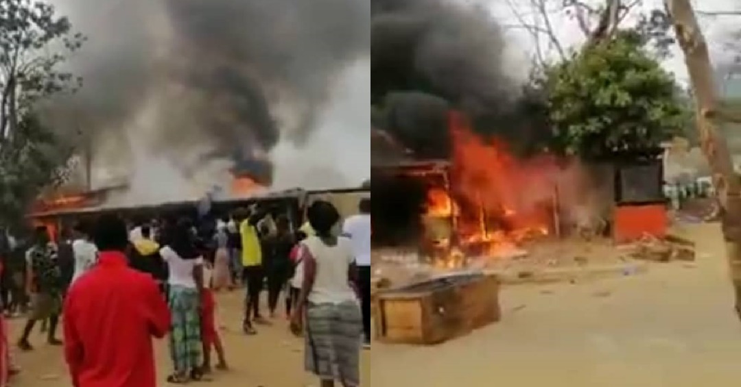 Fire Engulfs Kabala Commercial Area And Destroy Properties (Video)