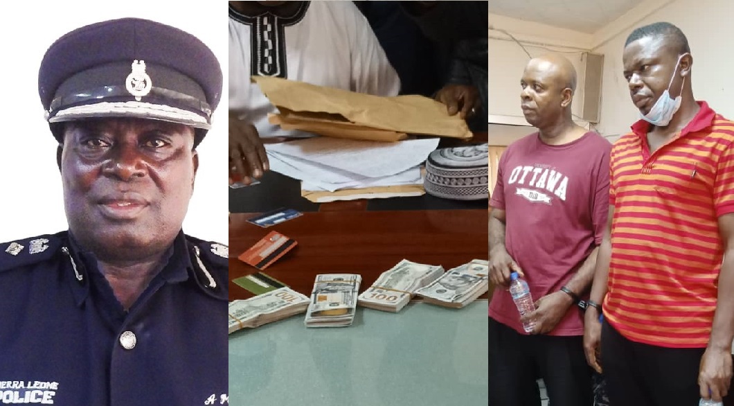Sierra Leone Police Arrest Criminals With 37 Cartoons of Tramadol And Huge Quantity of Fake US Dollars