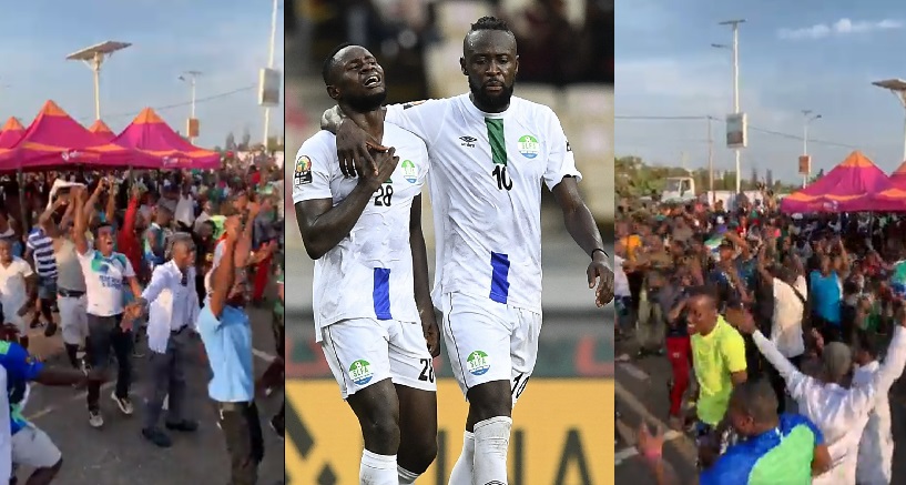 Wild Celebration in Freetown After Leone Stars Impressive Comeback Against Ivory Coast