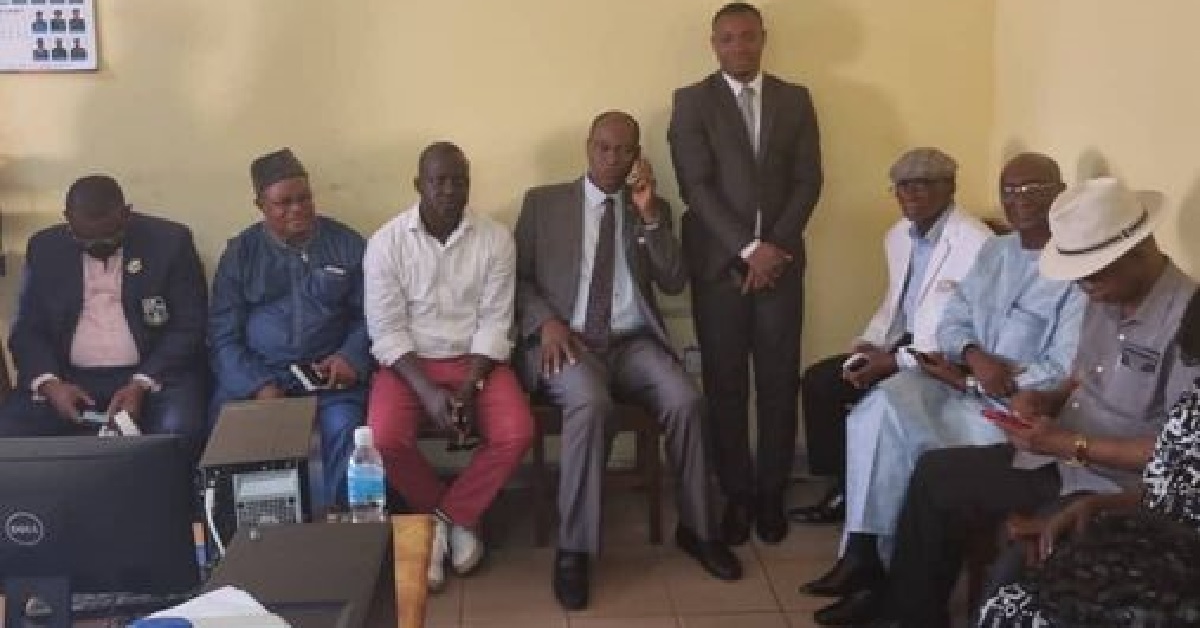 Samura Kamara, Osman Yansaneh, Others’ Spotted at CID Over Arrest of APC Spokesman