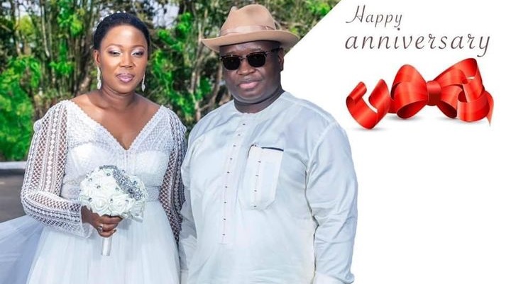 First Lady Fatima Bio Celebrates White Wedding Anniversary With President Bio 