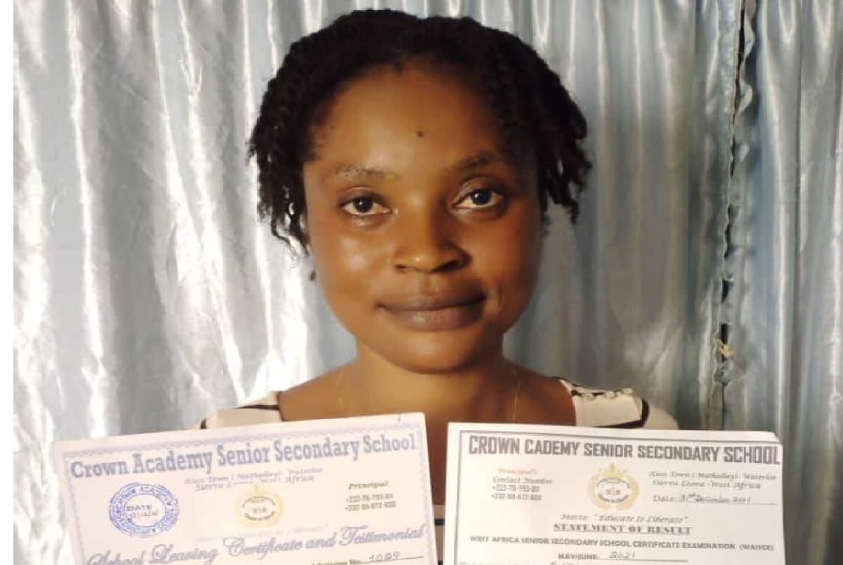 Young Sierra Leonean Female Student Christina Serina Baimba Appeals For Financial Assistance to Help Raise Her College Tuition Fees