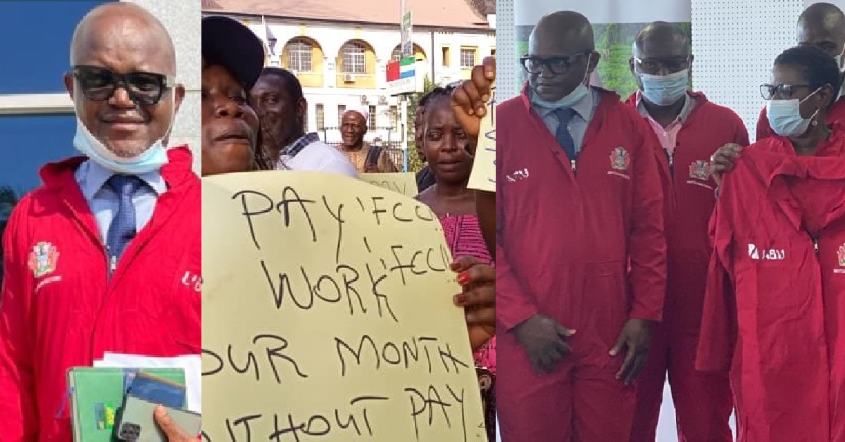 “No Payment! No Work!” – FCC Public Space Sweepers on Strike For Their 4 Months Salaries