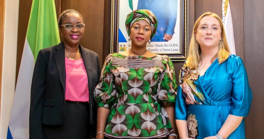 Irish Ambassador to Sierra Leone Pays Courtesy Visit to First Lady Fatima Bio