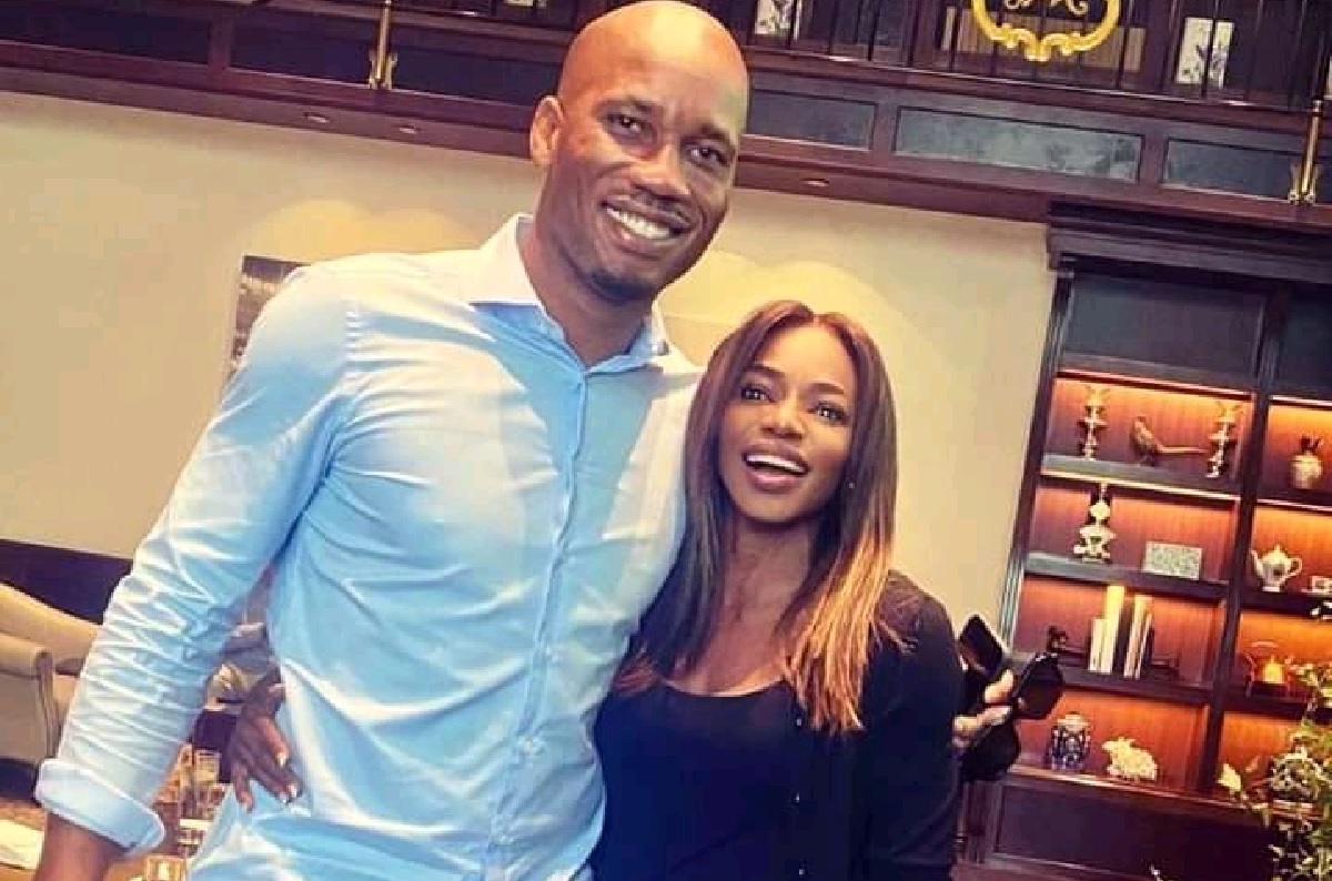 Isha Johansen And Didier Drogba Meets in Abu Dhabi For Chelsea’s Final With Palmeiras