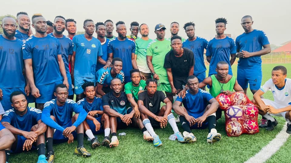 Leone Stars Forward, Mohamed Buya Turay Trains With Kamboi Eagles Football Club in Kenema