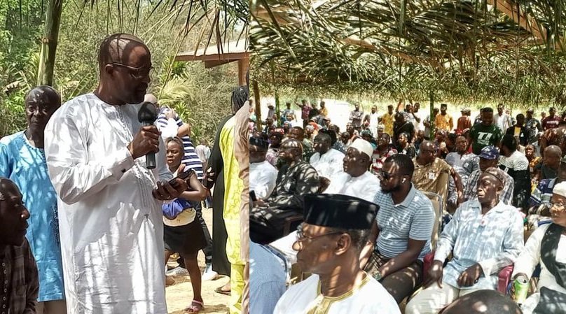 Sierra Leone Information Minister, Mohamed Rahman Swaray Gives His Mother a Befitting Burial