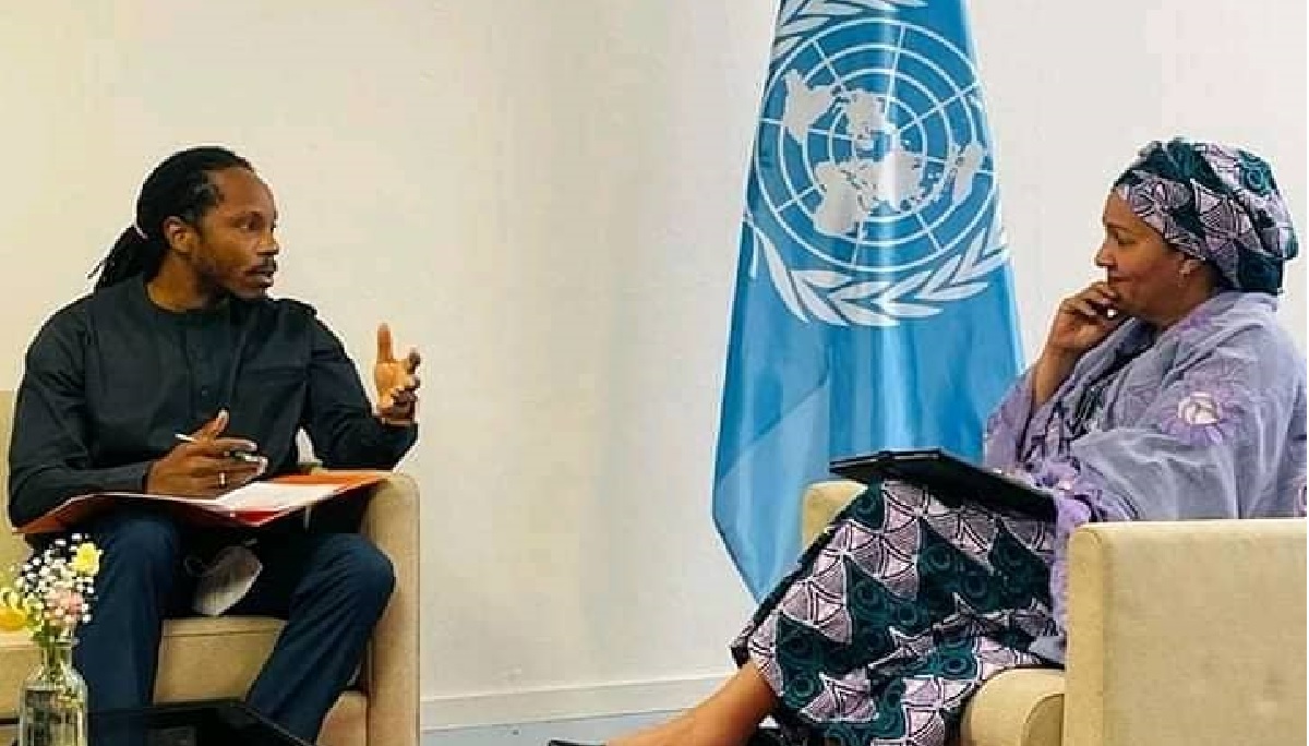 Education Minister, David Moinina Sengeh Meets United Nations’ Amina Mohammed in Paris