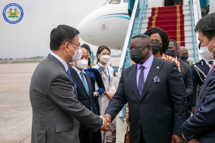 President Maada Bio Arrives in Vietnam