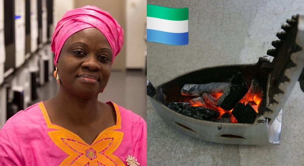 Sylvia Blyden Reverts to Goose Iron as Fuel And Electricity Crisis Persists in Sierra Leone