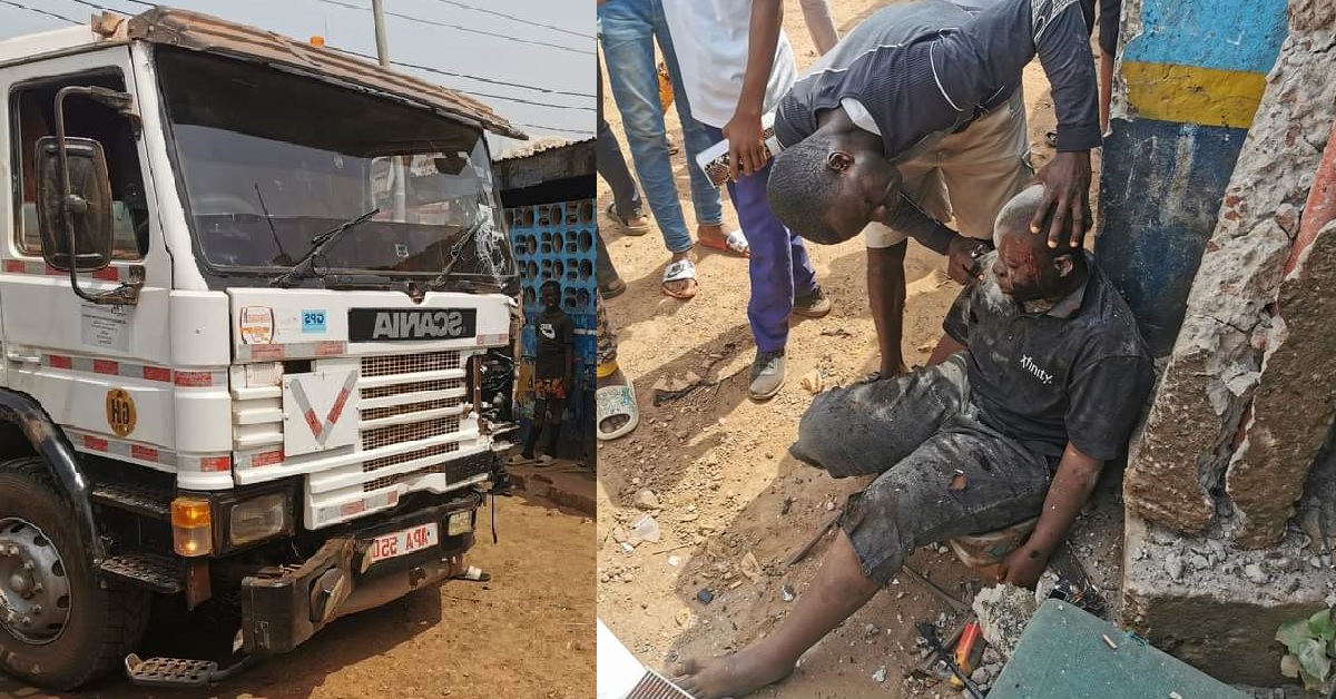 Tanker Hits And Damage Young Boy in Freetown